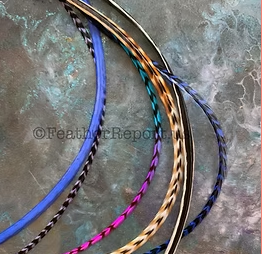xxl bonded hair feathers naturals periwinkle 14to16inch extension for long hair