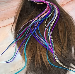 Girly Colors Xxl Feather Hair Extensions 14-18 inch Long Hair Feathers