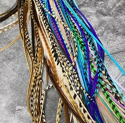Bulk Extra Long Hair Feathers Natural Colors 14to21inch 106