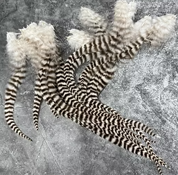 Dunn Grizzly Feathers for Crafts Natural Rooster Feathers for Earrings