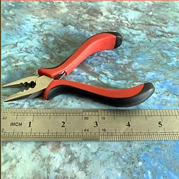 Pliers for Applying and Removing Hair Extension Beads from Hair 5 inRed Straight