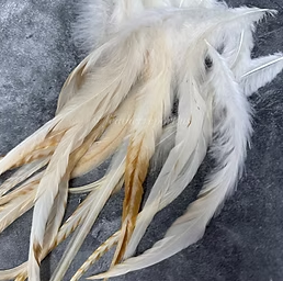 Gold Grade Unique Variant Rooster Tail Feathers Long Fluffy Natural