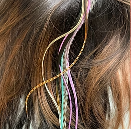 Feather Hair Extension Diy Kit Lavender & Mint 10-13”