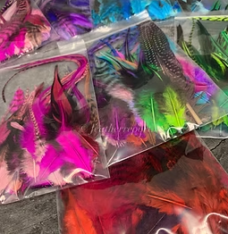 Rooster Craft Feathers Pot Luck Variety Pack Mystery Mix x 50