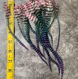 Grizzly Rooster Craft Feathers OOAK
