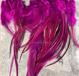 Rooster Saddle Feathers Berry Deep Craft Feathers Bulk 51 4to12inch