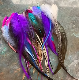 Bulk Rooster Feathers for Crafts and Accessories Unicorn Mix pack of 50 plus