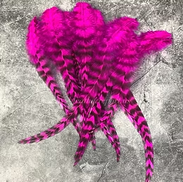 Neon Pink Grizzly Craft Rooster Saddle Feathers Eurohackle for Earrings