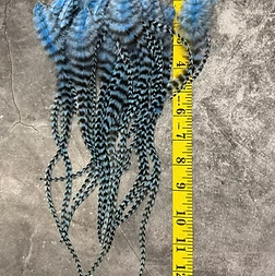 Sky Grizzly Rooster Craft Feathers Fluffy Long Full Bulk x51