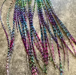 35 unique mermaid feather hair extensions 4to10inch