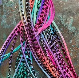 Bulk rainbow feathers for earrings 69 in the pack 5 to 8 inch average