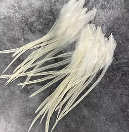 Creme White Rooster Feathers Boho Wedding Crafts